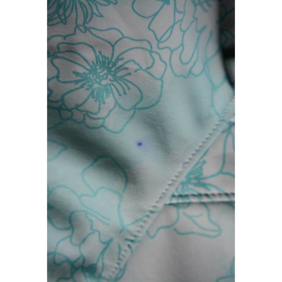 The North Face Women's Medium Apex Bionic Jacket Fleece Lined Blue Floral Print - Picture 3 of 12